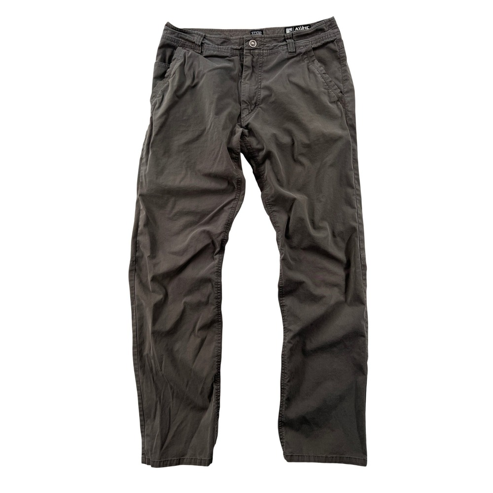 Kuhl SLAX Outdoor Pants Men 32x31 Gray Stretch Hiking Utility Trail Gorpcore